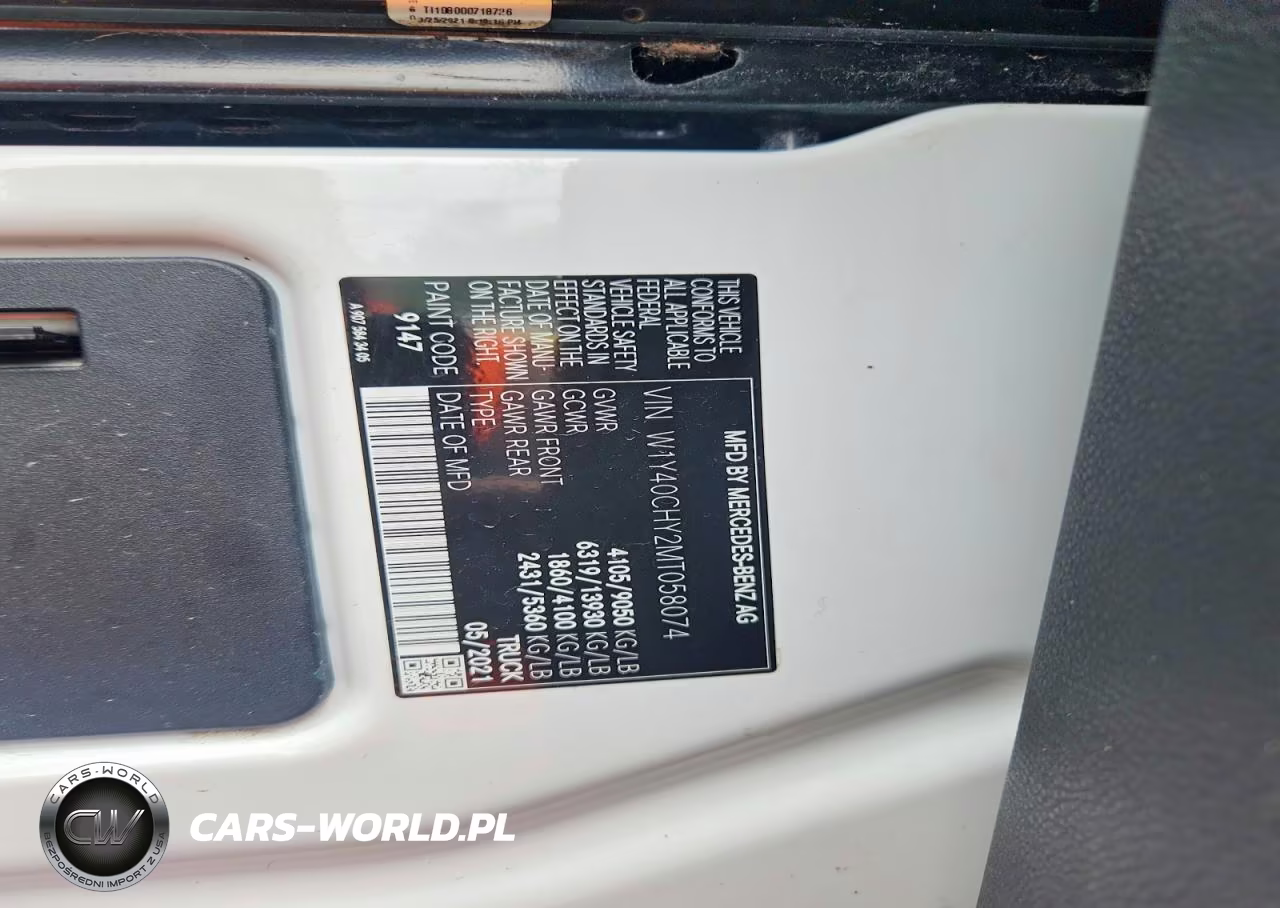 2021 Mercedes Benz Sprinter 2500 VIN:W1Y40CHY2MT058074 - 13