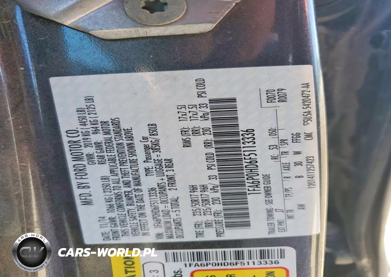 2015 Ford Fusion Se VIN:1FA6P0HD6F5113336 - 12