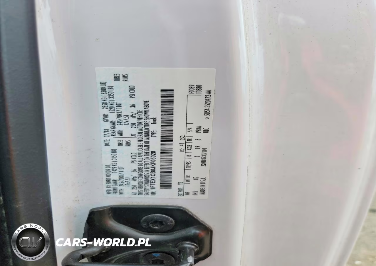 2018 Ford F150 Super Cab VIN:1FTEX1CB0JKF06020 - 10