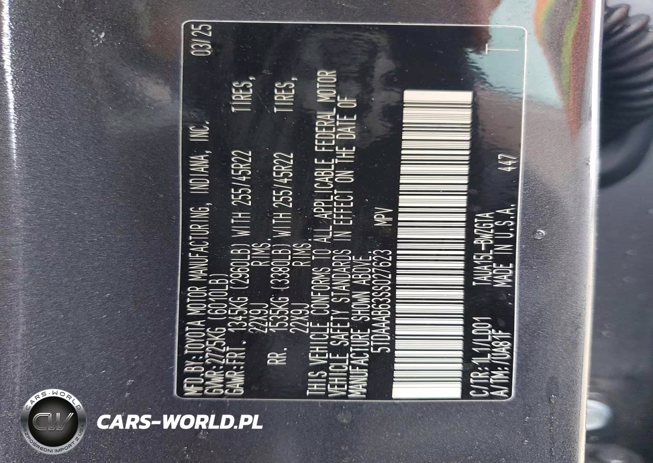 2025 Lexus Tx 350 Luxury VIN:5TDAAAB63SS027623 - 13