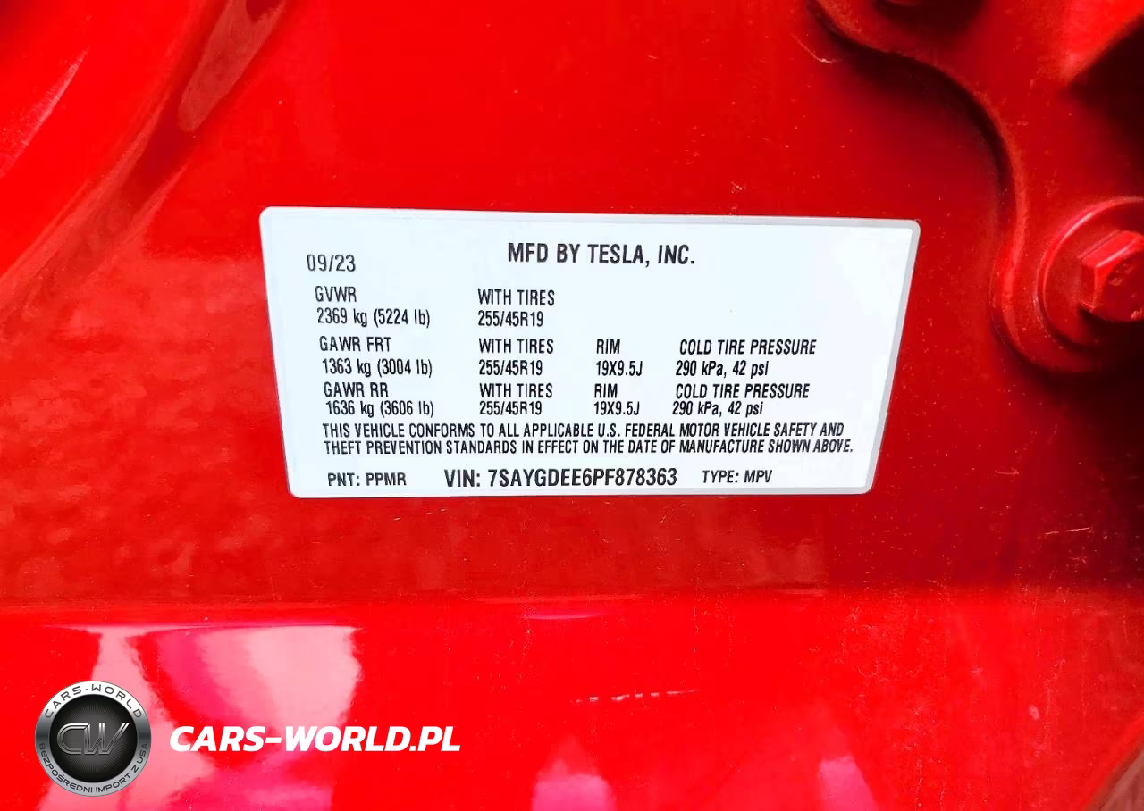 2023 Tesla Model Y VIN:7SAYGDEE6PF878363 - 13