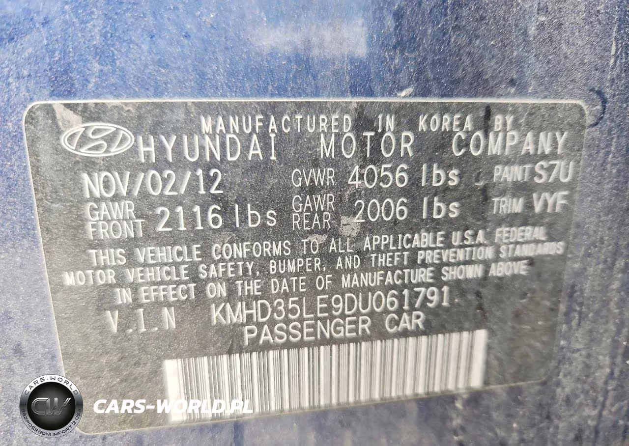 2013 Hyundai Elantra Gt Base VIN:KMHD35LE9DU061791 - 12