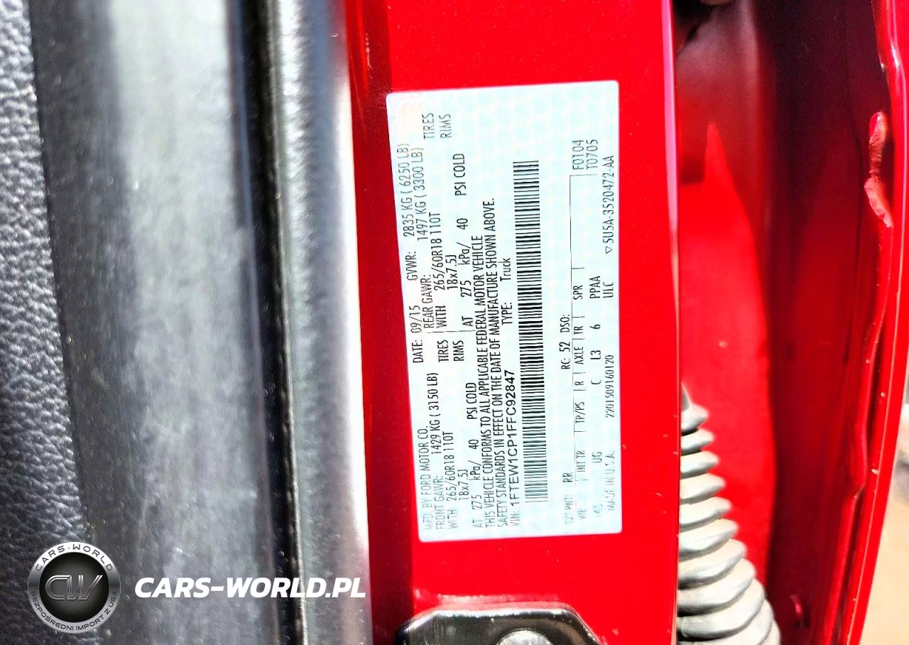 2015 Ford F150 Supercrew VIN:1FTEW1CP1FFC92847 - 12