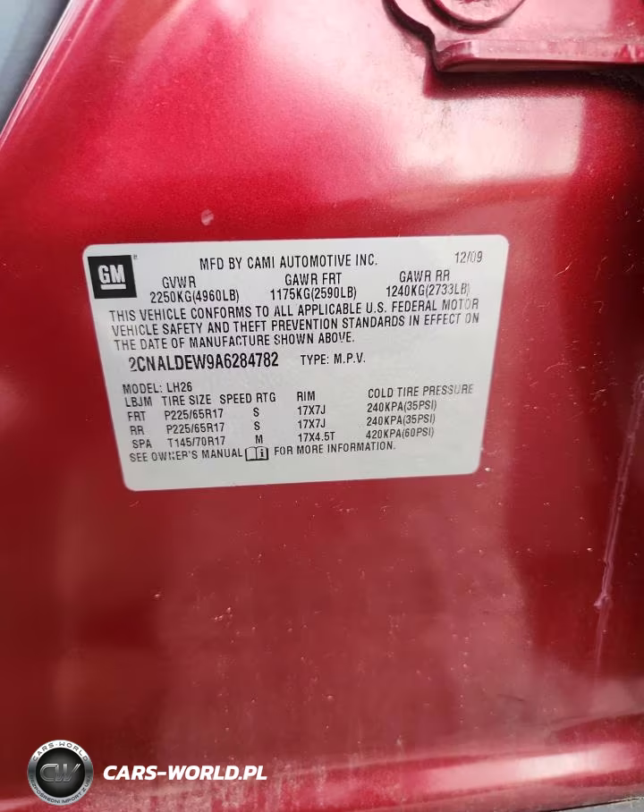 2010 Chevrolet Equinox Lt VIN:2CNALDEW9A6284782 - 13