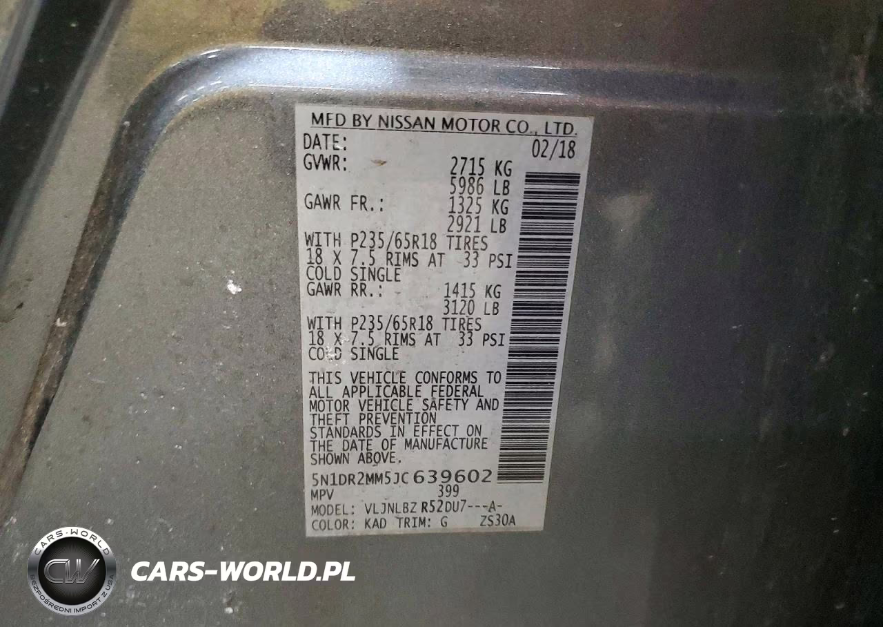 2018 Nissan Pathfinder S VIN:5N1DR2MM5JC639602 - 13