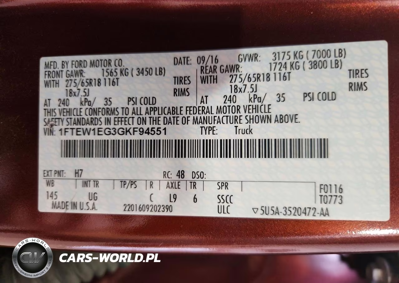 2016 Ford F150 Supercrew VIN:1FTEW1EG3GKF94551 - 12