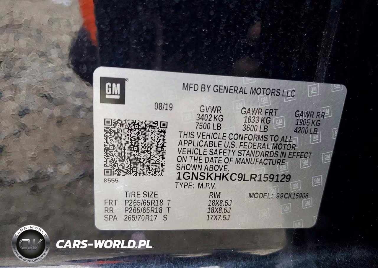 2020 Chevrolet Suburban K1500 Lt VIN:1GNSKHKC9LR159129 - 13