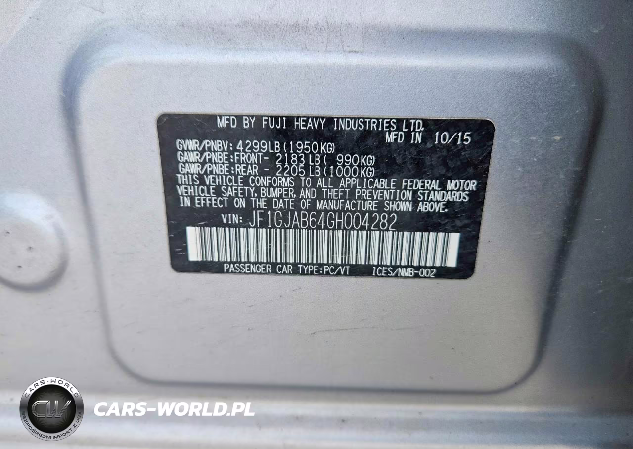 2016 Subaru Impreza Premium VIN:JF1GJAB64GH004282 - 12