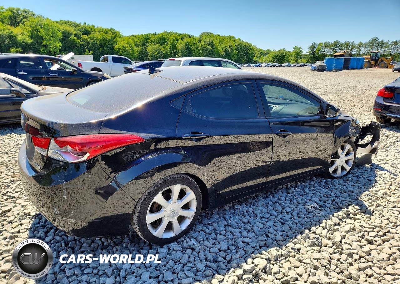 2012 Hyundai Elantra Limited VIN:5NPDH4AE0CH102496 - 3