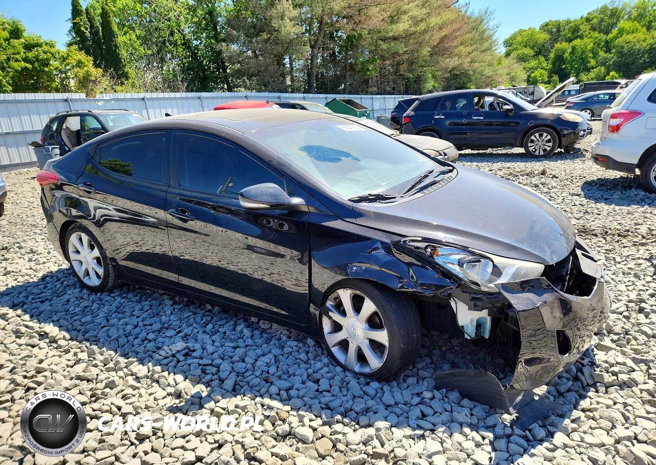 2012 Hyundai Elantra Limited VIN:5NPDH4AE0CH102496 - 4