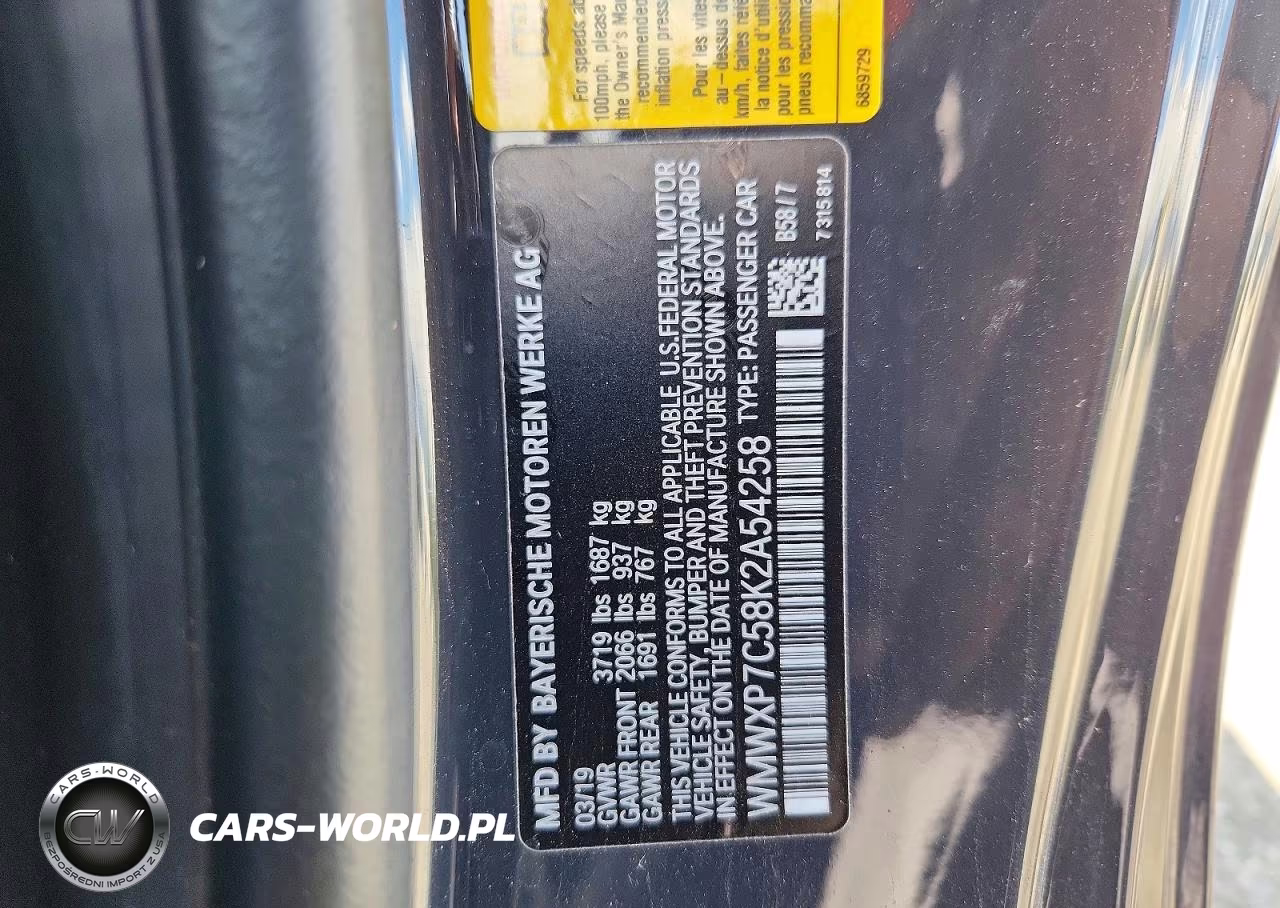 2019 Mini Cooper S VIN:WMWXP7C58K2A54258 - 12