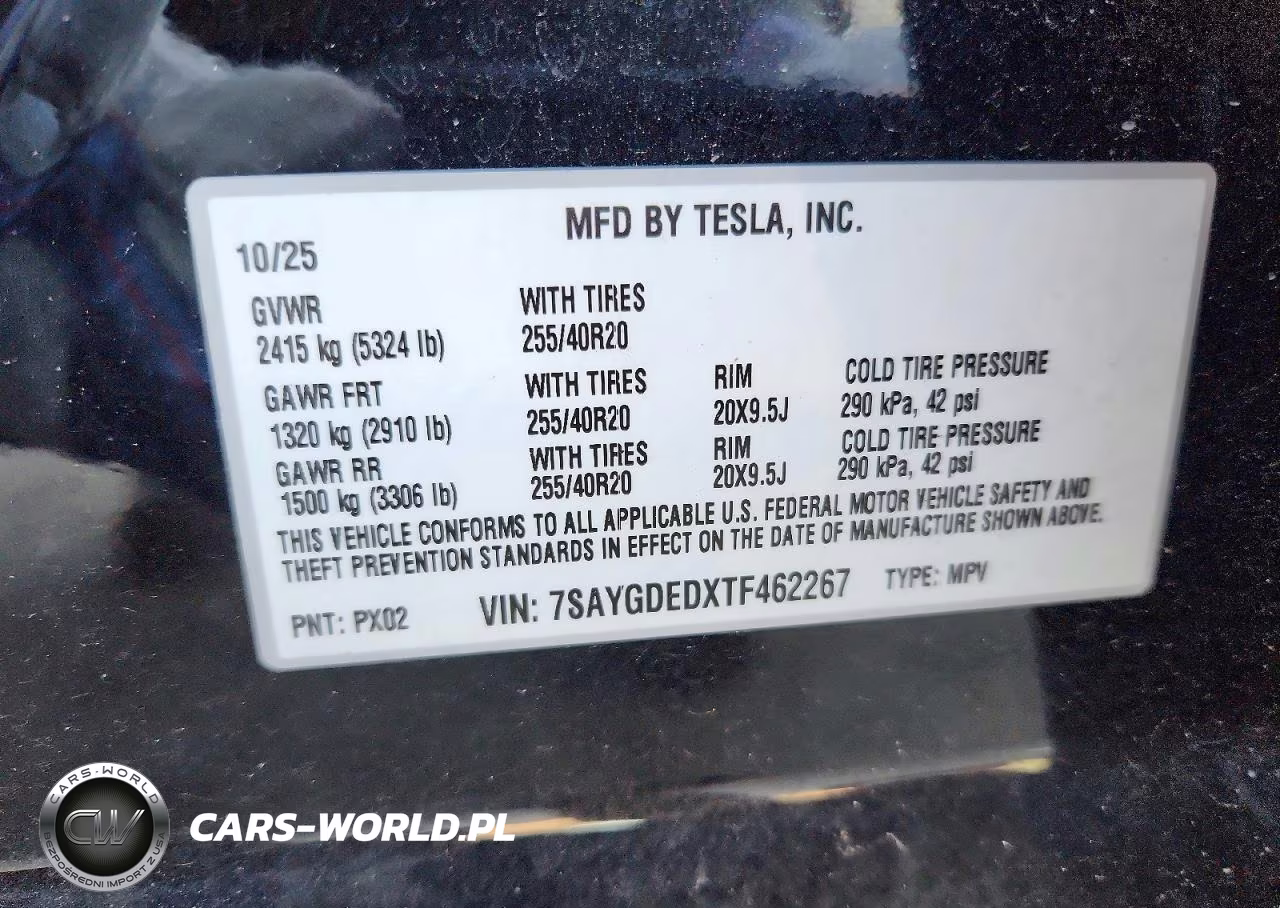 2026 Tesla Model Y VIN:7SAYGDEDXTF462267 - 13
