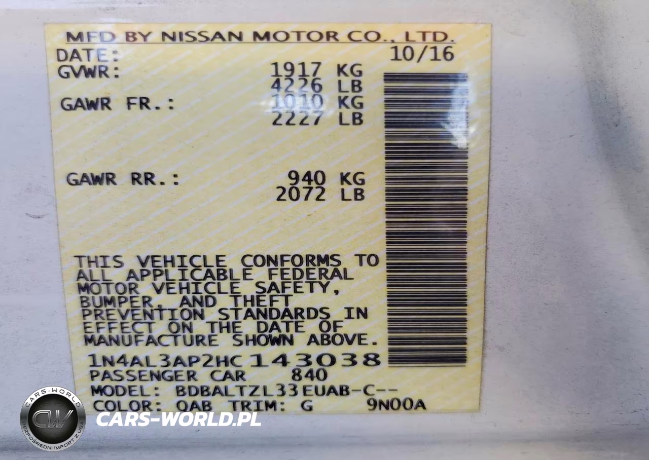 2017 Nissan Altima 2.5 Sl VIN:1N4AL3AP2HC143038 - 12