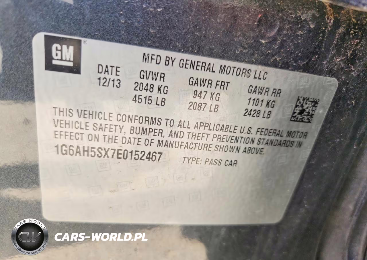 2014 Cadillac Ats Luxury VIN:1G6AH5SX7E0152467 - 12