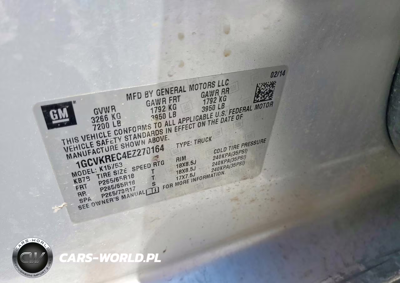 2014 Chevrolet Silverado K1500 Lt VIN:1GCVKREC4EZ270164 - 12