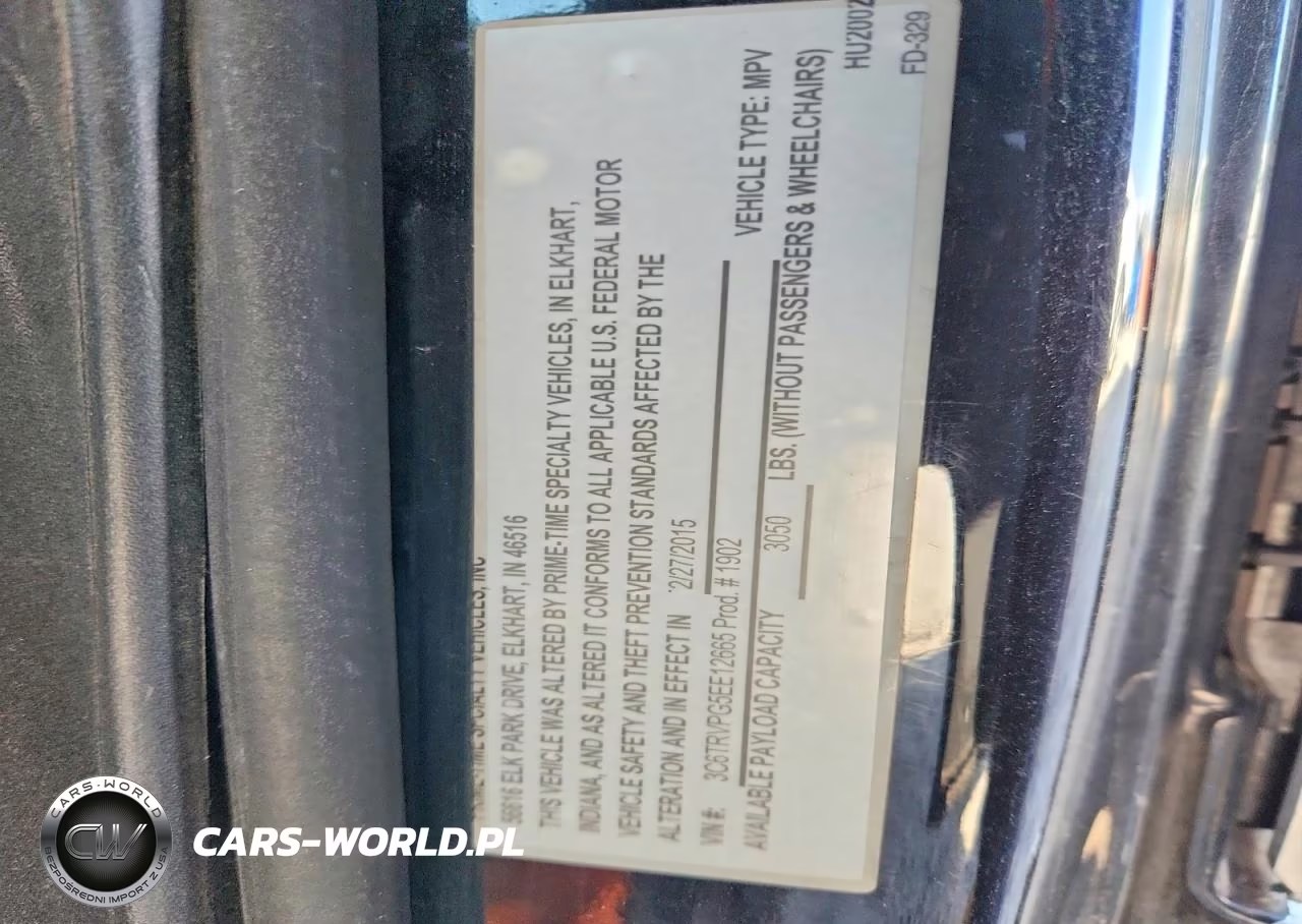 2014 Ram Promaster 2500 2500 High VIN:3C6TRVPG5EE126265 - 13