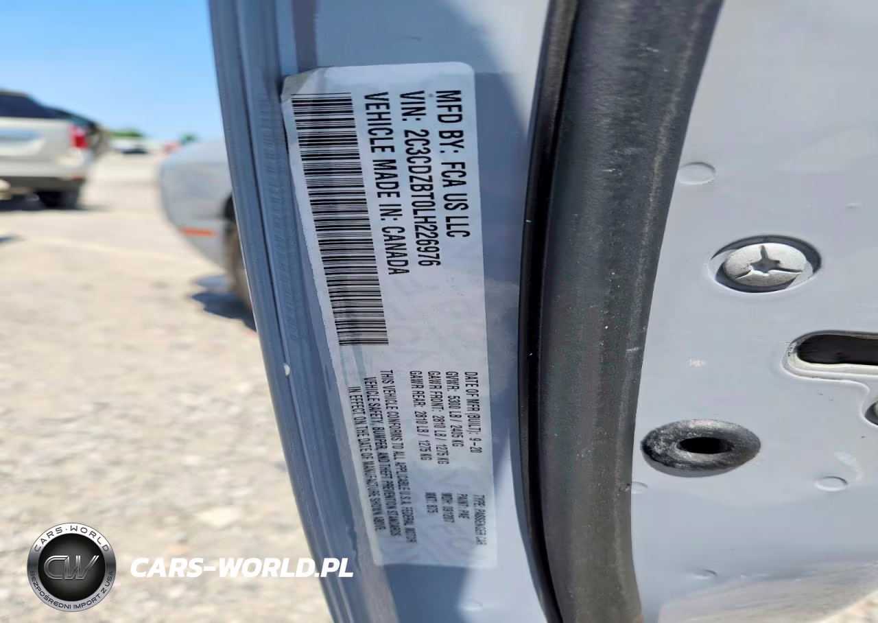 2020 Dodge Challenger R VIN:2C3CDZBT0LH226976 - 12