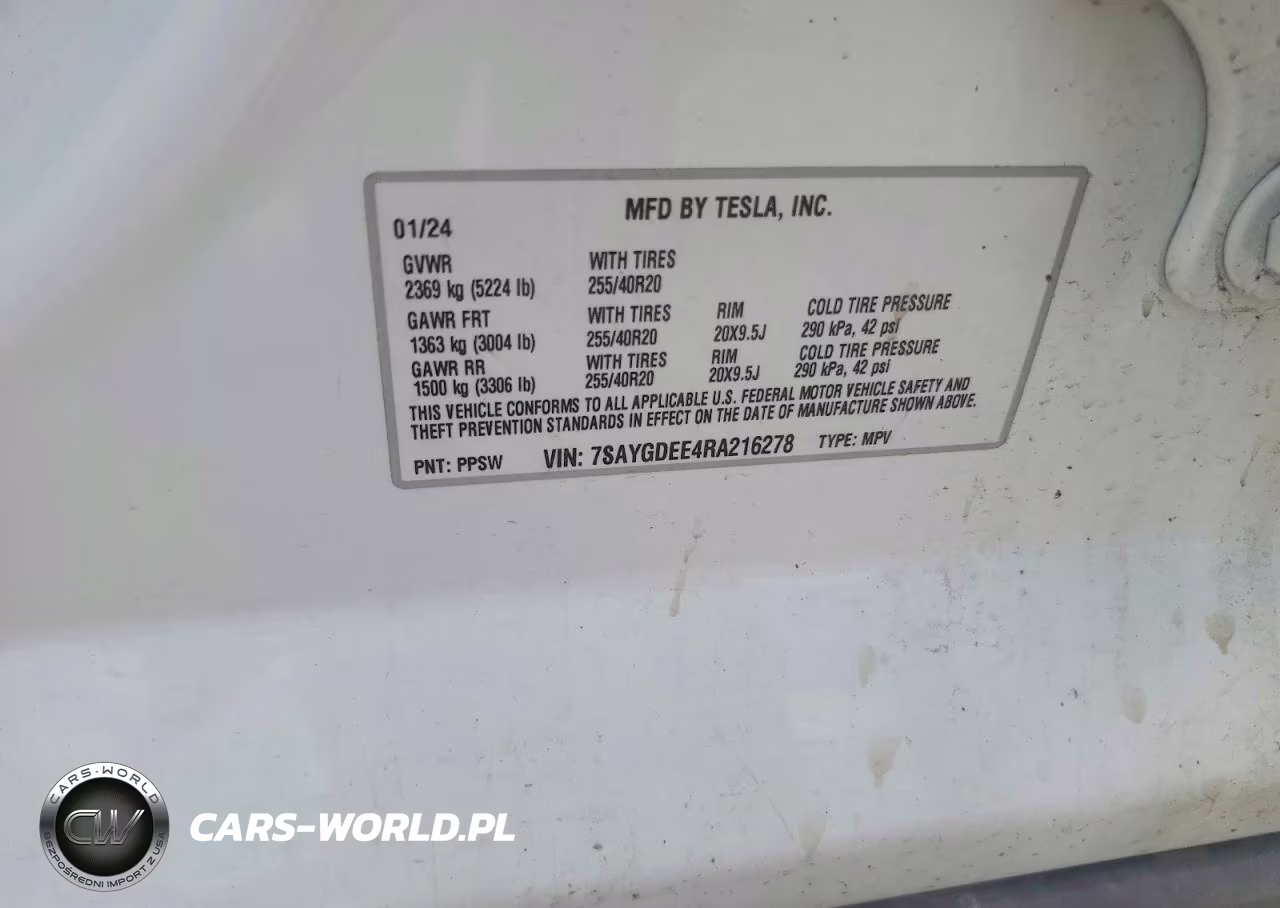 2024 Tesla Model Y VIN:7SAYGDEE4RA216278 - 12