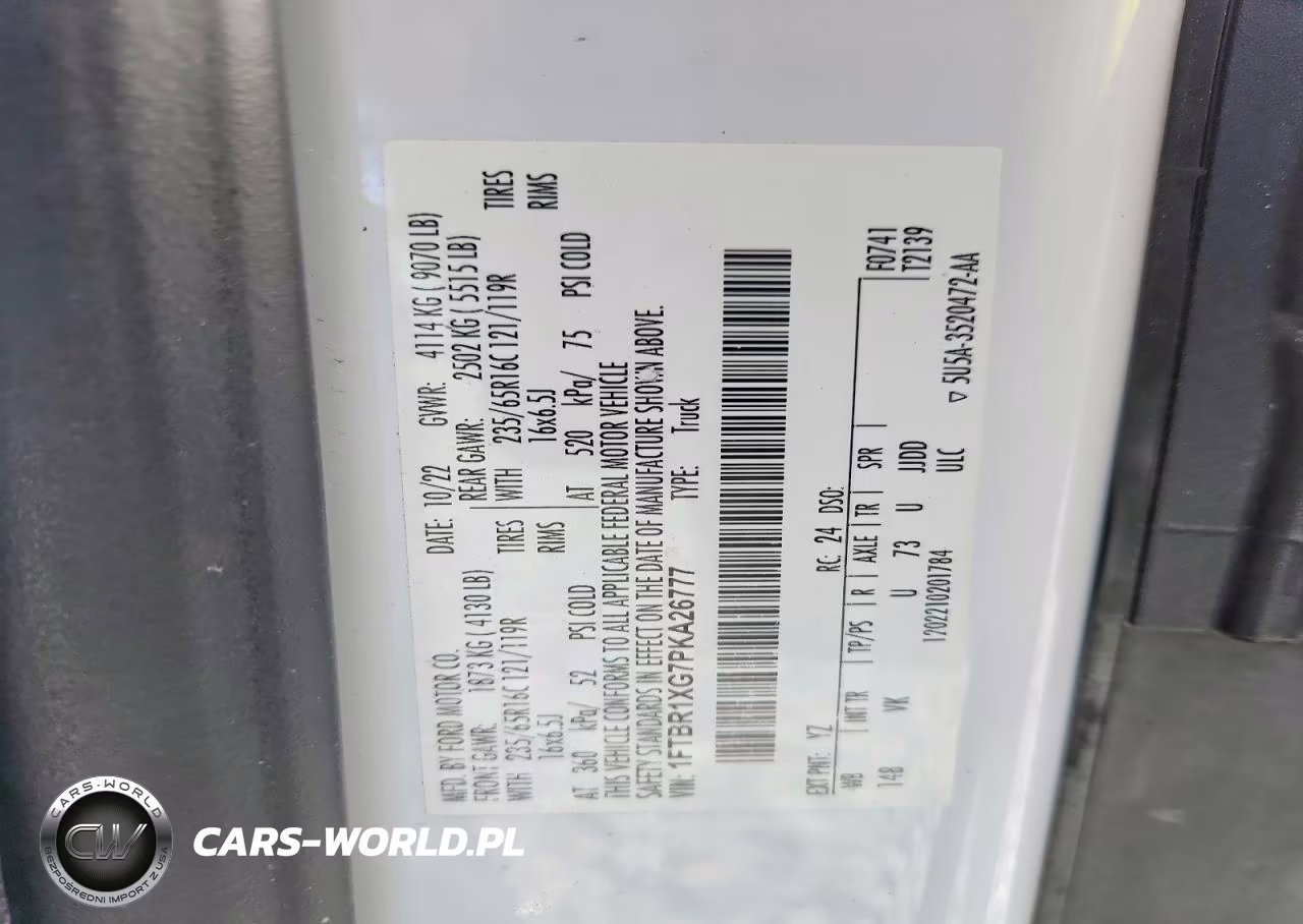 2023 Ford Transit 250 Delivery Van VIN:1FTBR1XG7PKA26777 - 14