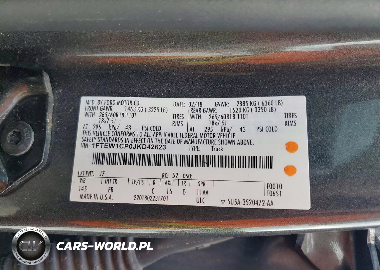 2018 Ford F150 Supercrew VIN:1FTEW1CP0JKD42623 - 12