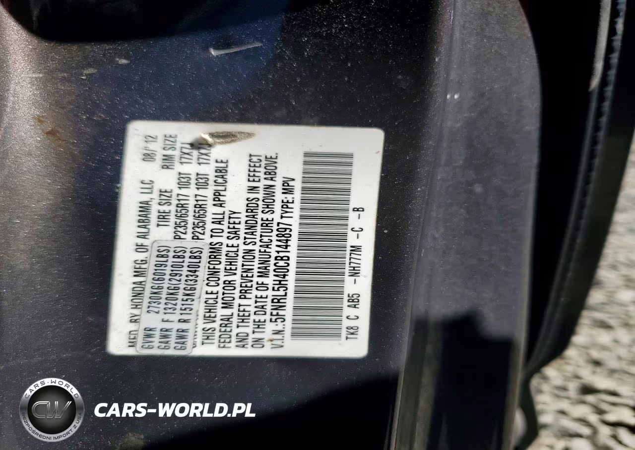 2012 Honda Odyssey Ex VIN:5FNRL5H40CB144897 - 13