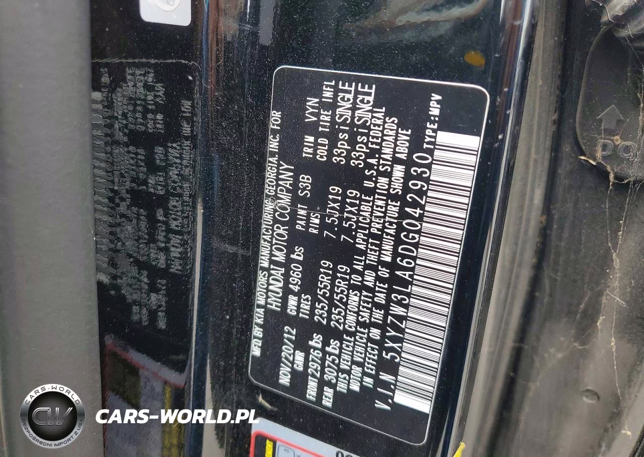 2013 Hyundai Santa Fe Sport 2.0T VIN:5XYZW3LA6DG042930 - 13