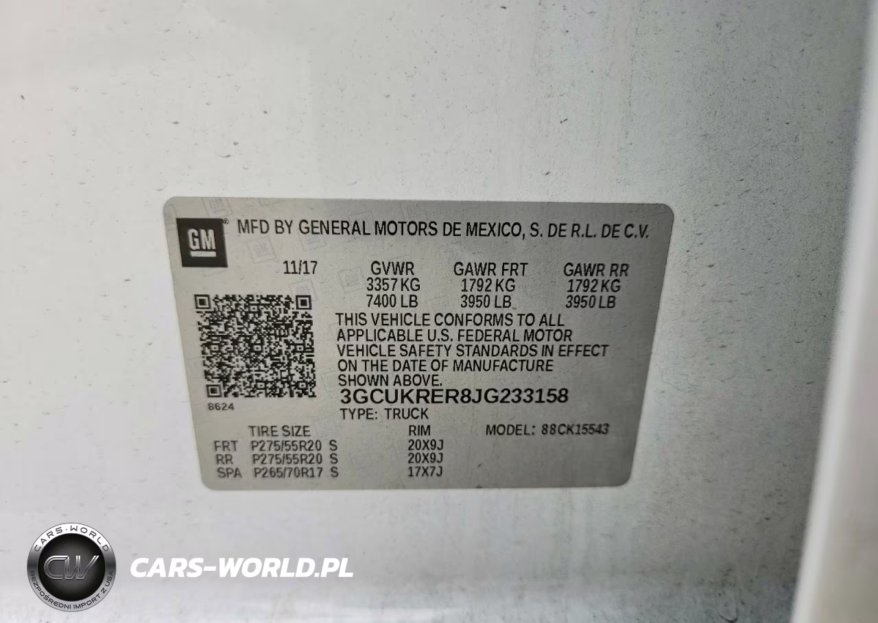 2018 Chevrolet Silverado K1500 Lt VIN:3GCUKRER8JG233158 - 12