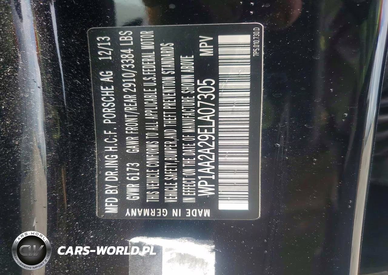 2014 Porsche Cayenne VIN:WP1AA2A29ELA07305 - 12