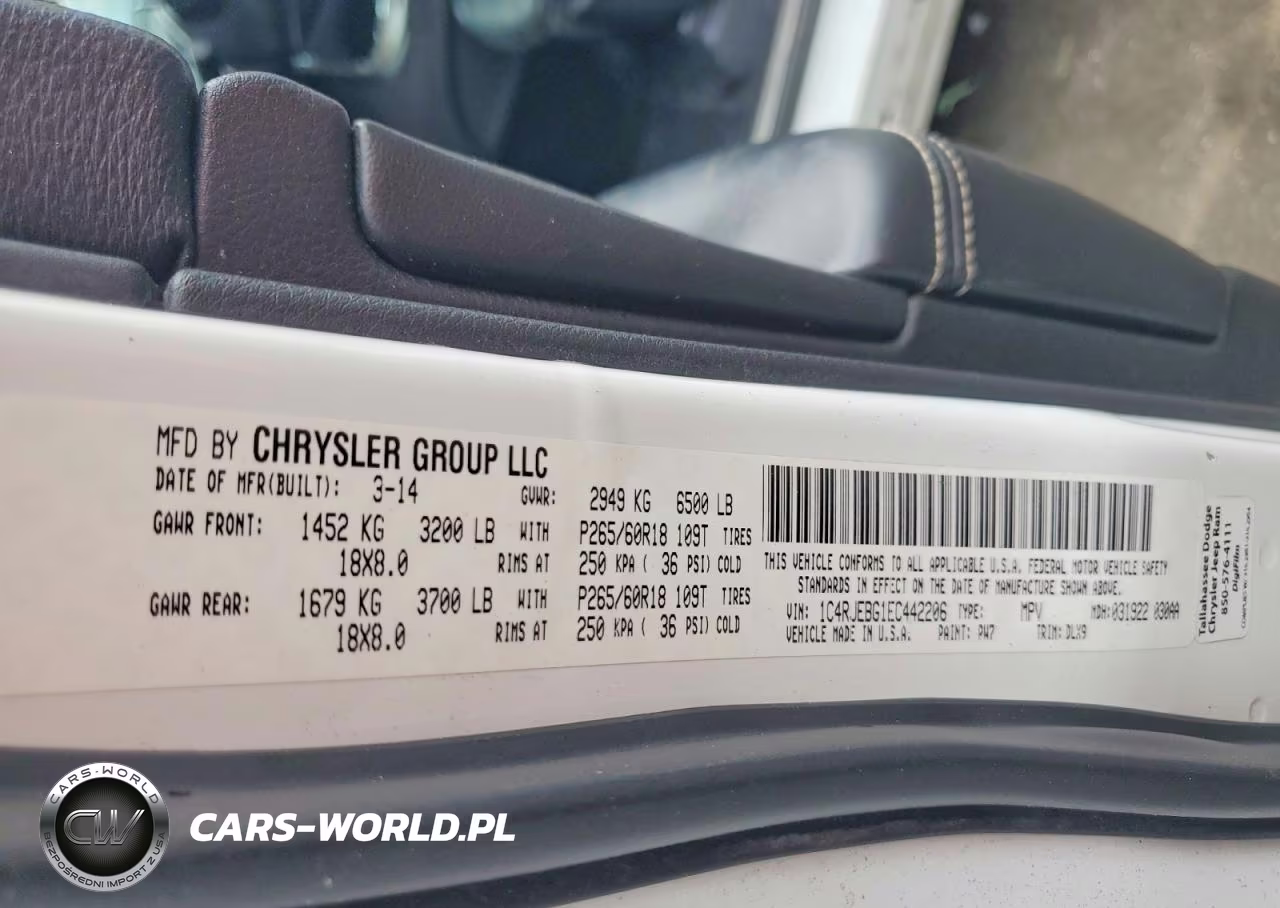 2014 Jeep Grand Cherokee Limited VIN:1C4RJEBG1EC442206 - 12