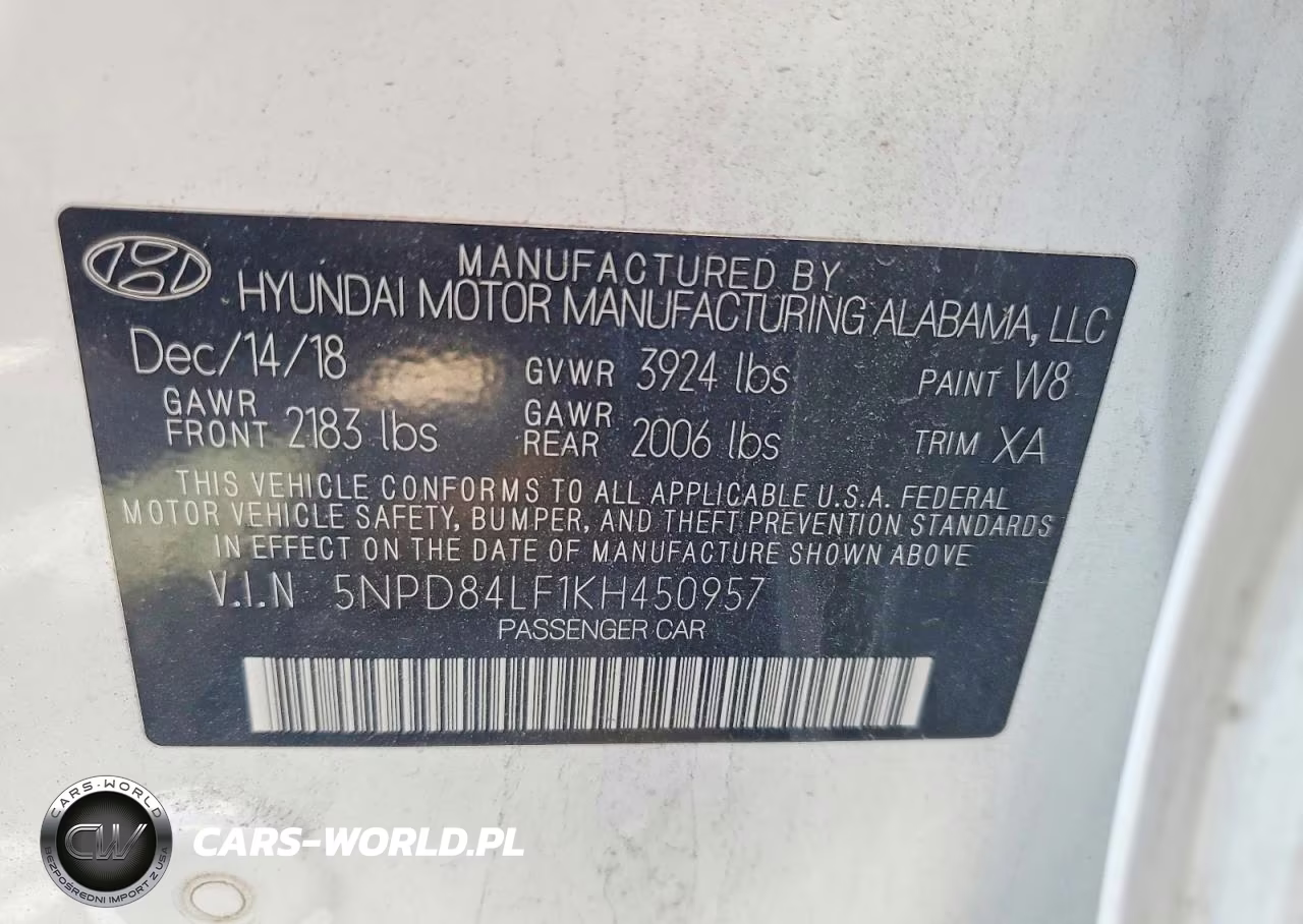 2019 Hyundai Elantra Sel VIN:5NPD84LF1KH450957 - 12