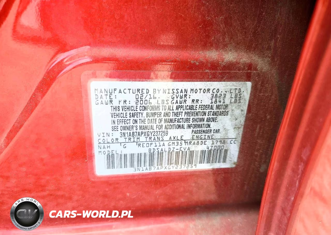 2016 Nissan Sentra Sv VIN:3N1AB7APXGY237259 - 12