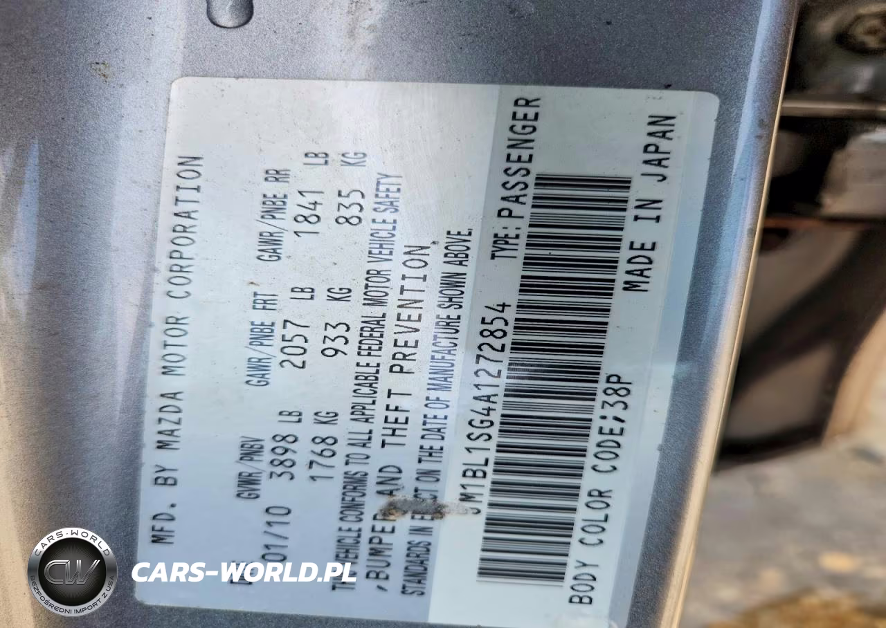 2010 Mazda 3 I VIN:JM1BL1SG4A1272854 - 12