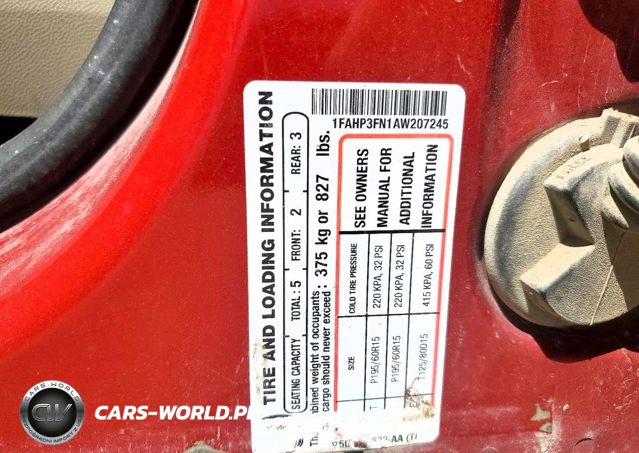 2010 Ford Focus Se VIN:1FAHP3FN1AW207245 - 12