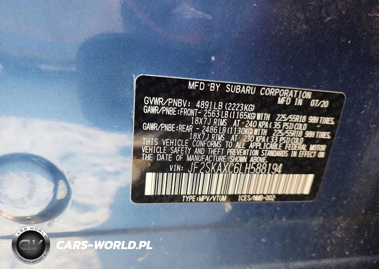2020 Subaru Forester Touring VIN:JF2SKAXC6LH588194 - 13