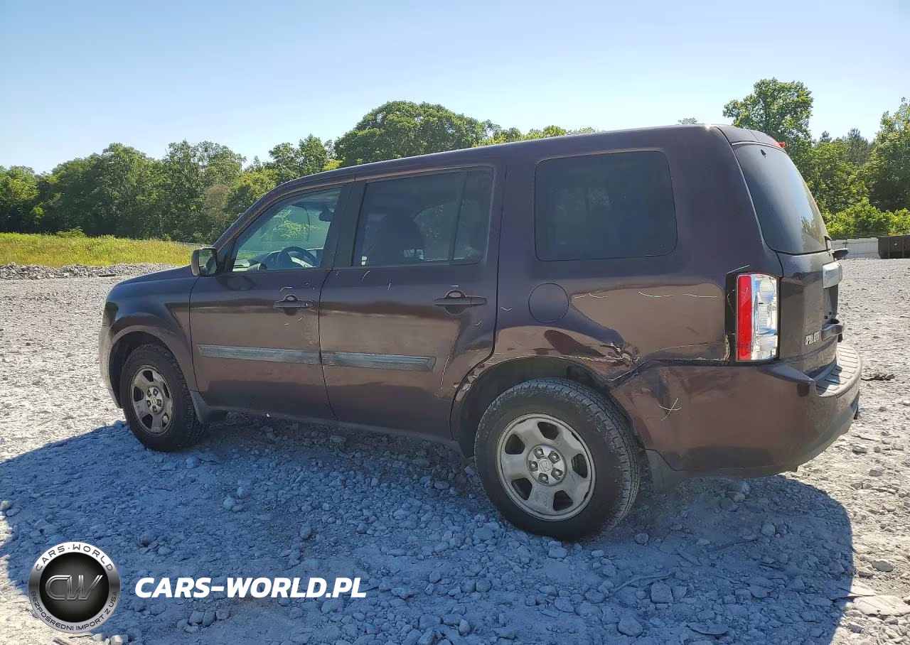 2015 Honda Pilot Lx VIN:5FNYF3H29FB016510 - 2