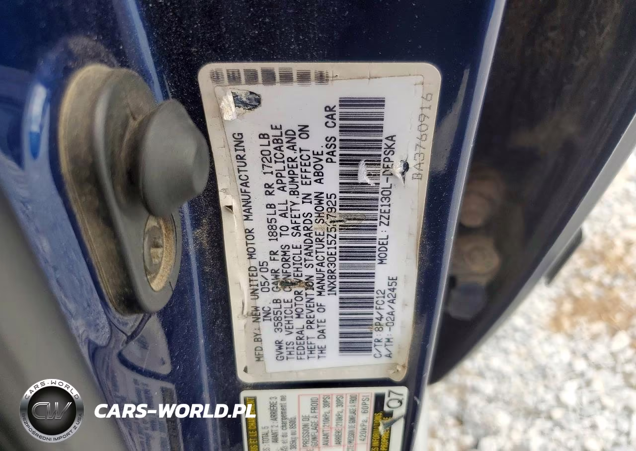 2005 Toyota Corolla S VIN:1NXBR30E15Z527925 - 12