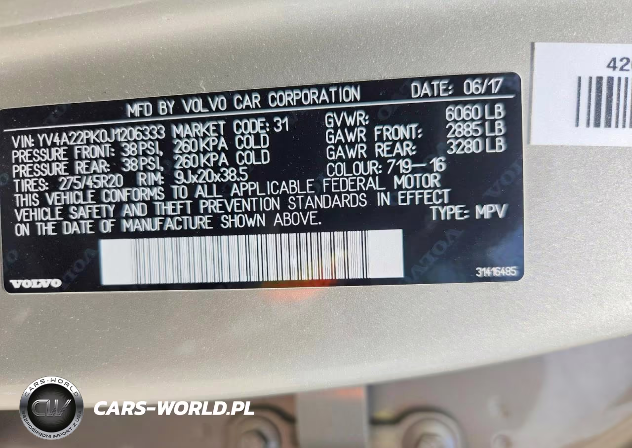 2018 Volvo Xc90 T6 VIN:YV4A22PK0J1206333 - 13