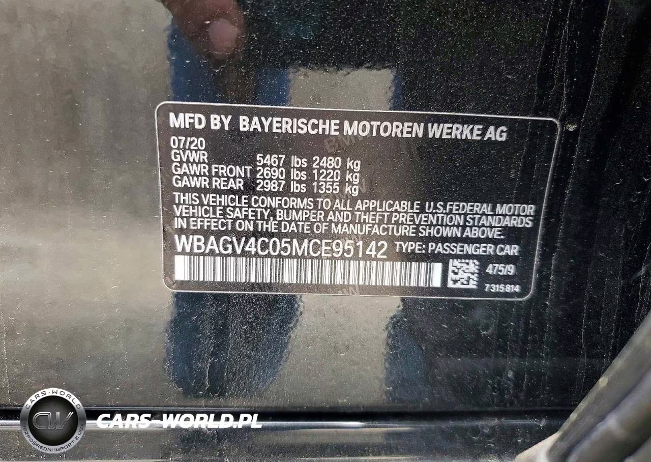 2021 BMW 840Xi VIN:WBAGV4C05MCE95142 - 12