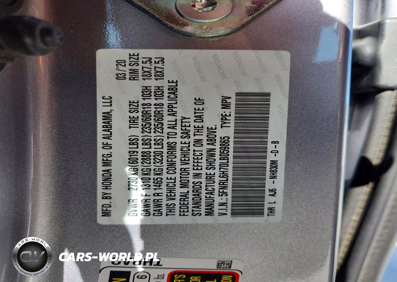 2020 Honda Odyssey Exl VIN:5FNRL6H70LB059865 - 13