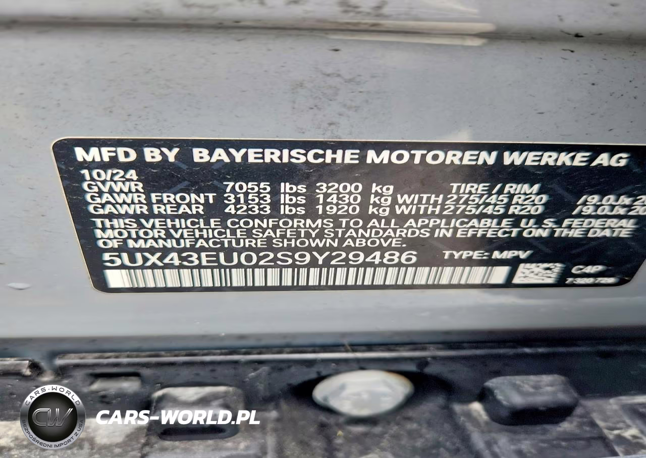 2025 BMW X5 xDrive50E VIN:5UX43EU02S9Y29486 - 13