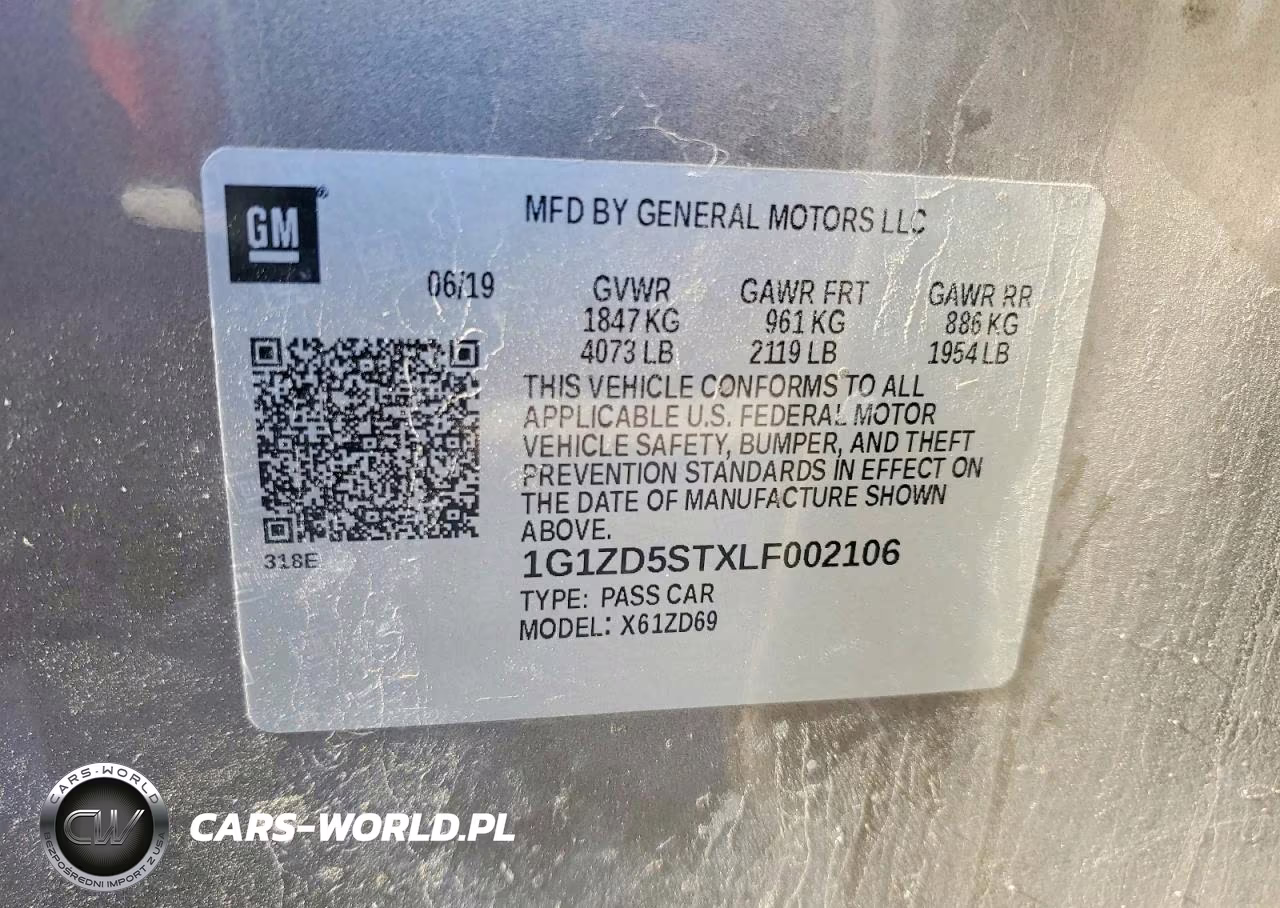 2020 Chevrolet Malibu Lt VIN:1G1ZD5STXLF002106 - 13