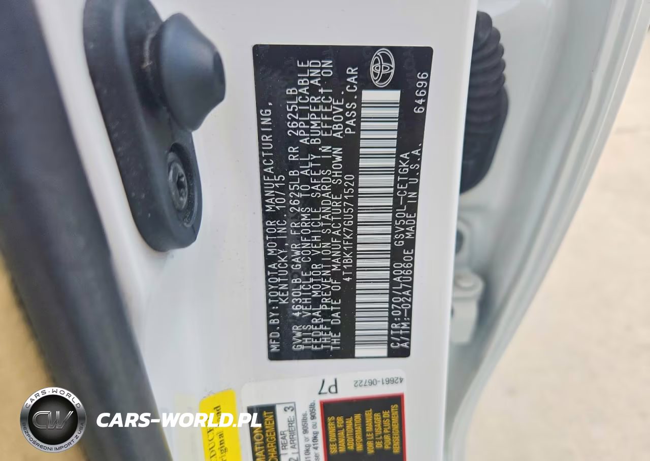 2016 Toyota Camry Xle V6 VIN:4T1BK1FK7GU571520 - 12