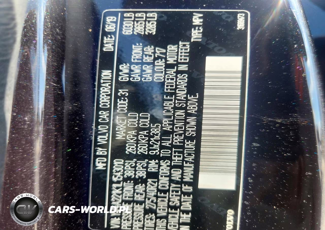 2020 Volvo Xc90 T6 Momentum VIN:YV4A221K1L1543010 - 13