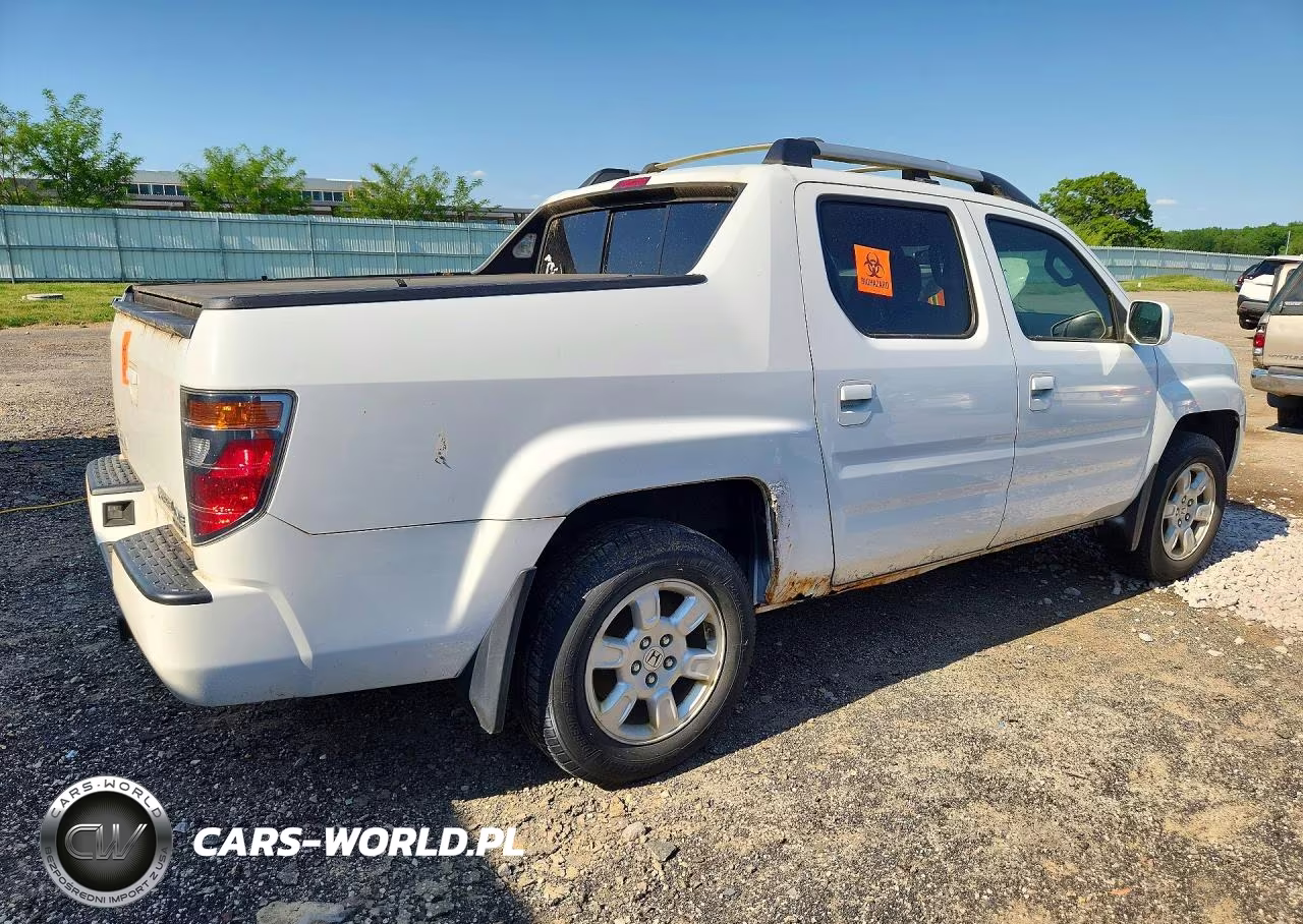 2007 Honda Ridgeline Rtl VIN:2HJYK165X7H522335 - 3