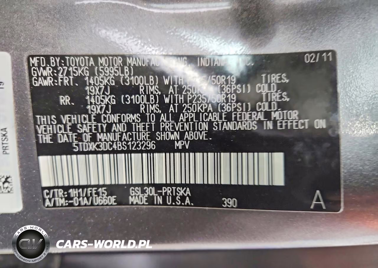2011 Toyota Sienna Sport VIN:5TDXK3DC4BS123296 - 14