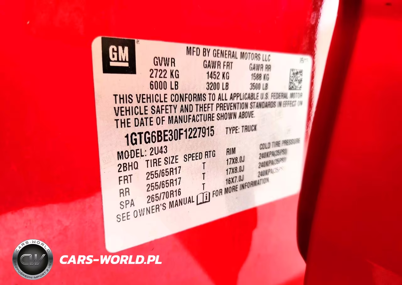 2015 GMC Canyon Sle VIN:1GTG6BE30F1227915 - 12