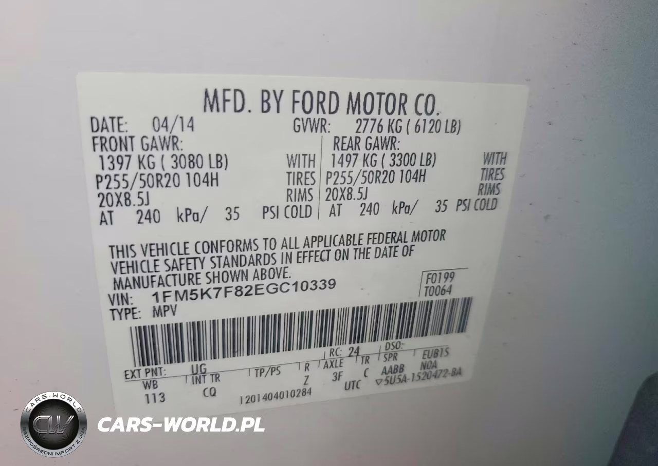 2014 Ford Explorer Limited VIN:1FM5K7F82EGC10339 - 13