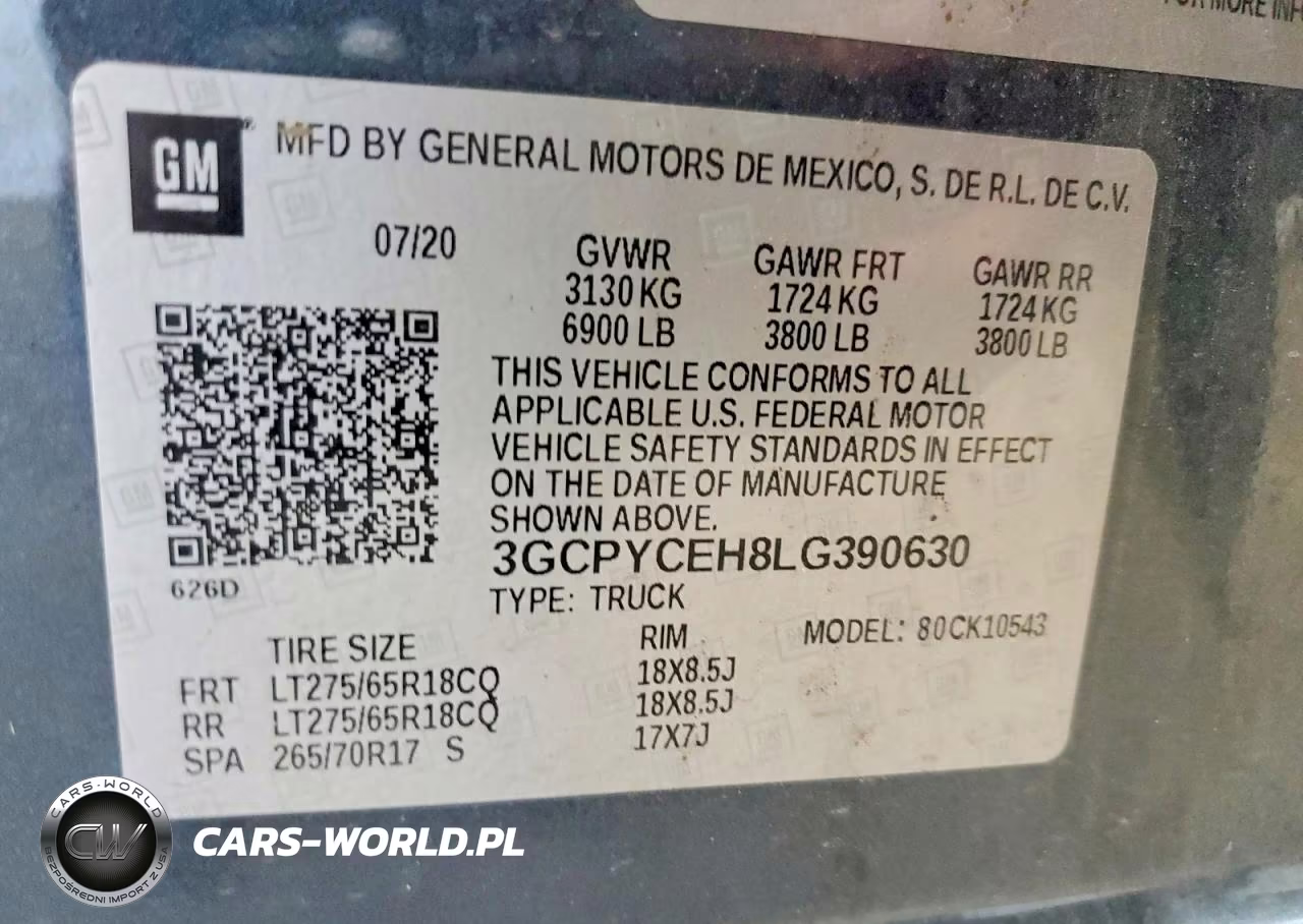 2020 Chevrolet Silverado K1500 Trail Boss Custom VIN:3GCPYCEH8LG390630 - 12