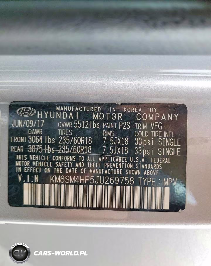 2018 Hyundai Santa Fe Se VIN:KM8SM4HF5JU269758 - 14