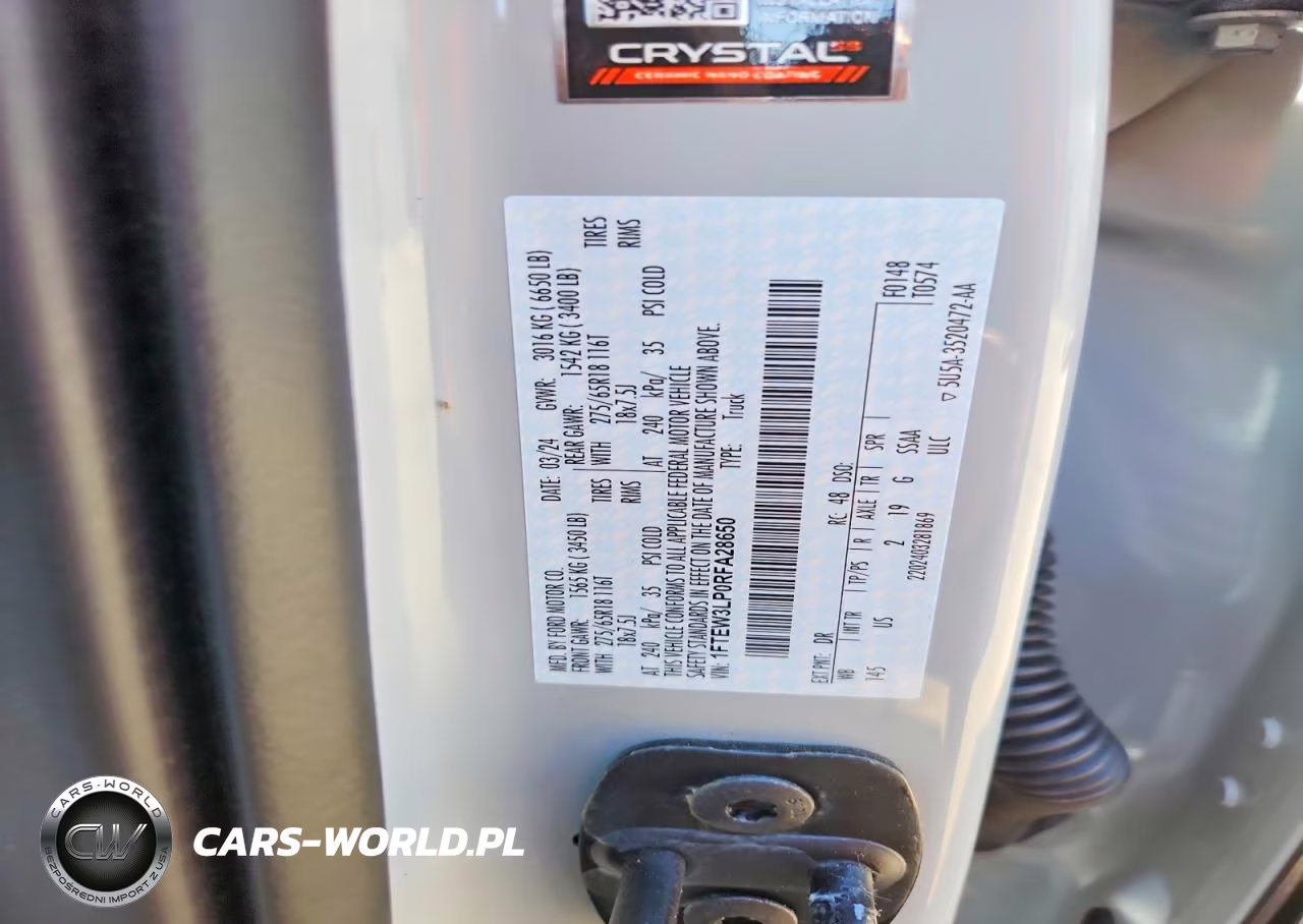 2024 Ford F150 Xlt VIN:1FTEW3LP0RFA28650 - 12